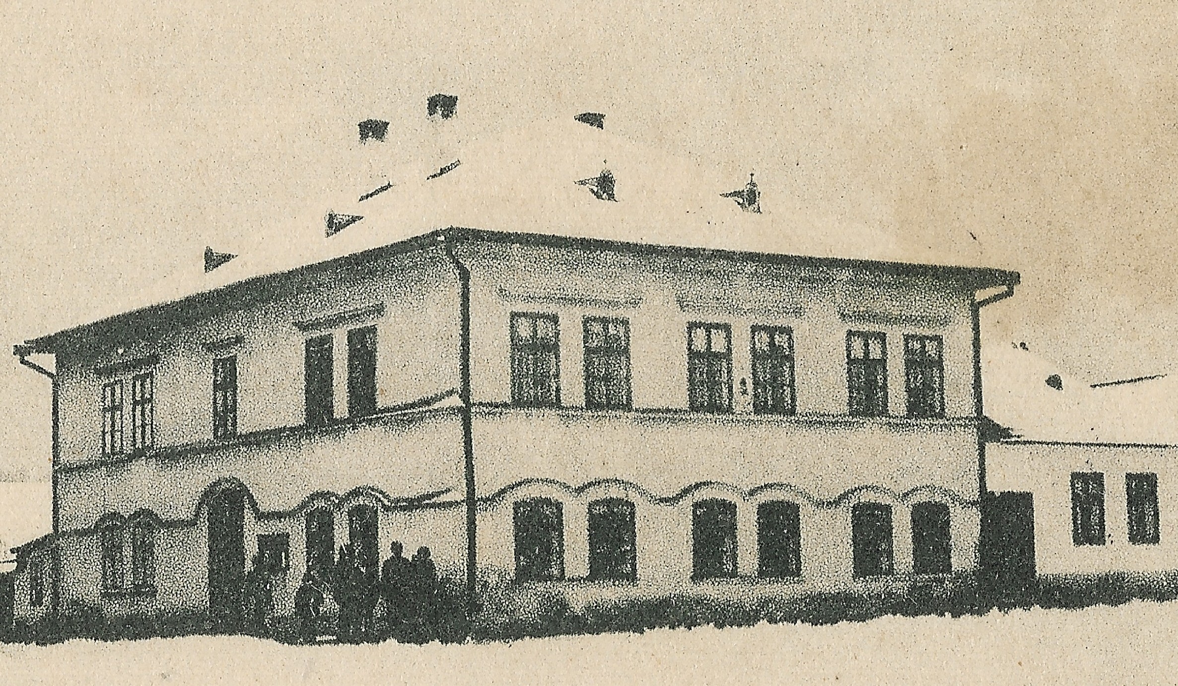 A járásbíróság épülete 1901-ben